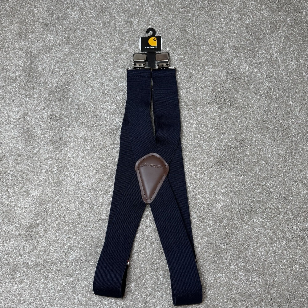 NWT Carhartt Navy Suspenders Size 52 Men's‎ Stretch Standard Utility